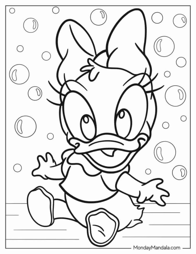 18 Daisy Duck Coloring Pages Free PDF Printables 