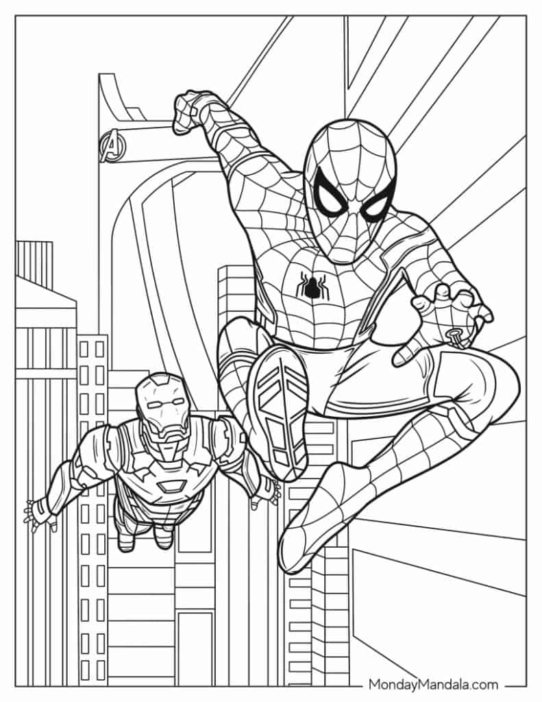 30 Marvel Avengers Coloring Pages Free PDF Printables 