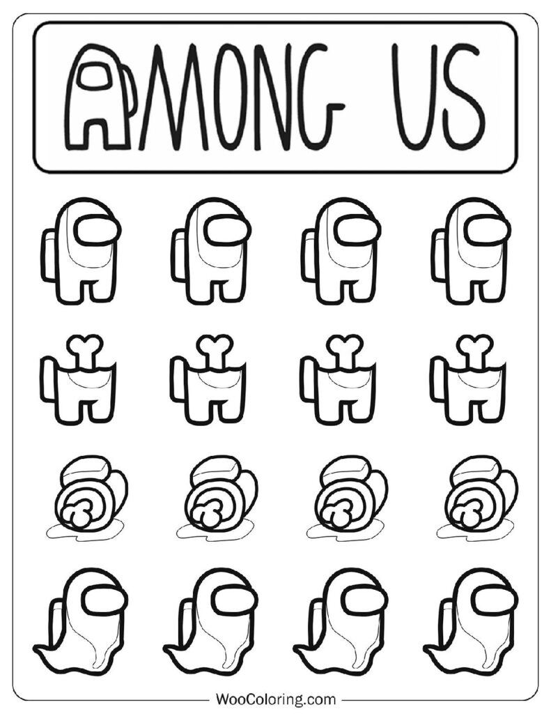 52 Among Us Coloring Pages Free PDF To Print Woo Coloring 52 Among Us Coloring Pages Free PDF To Print Woo Coloring