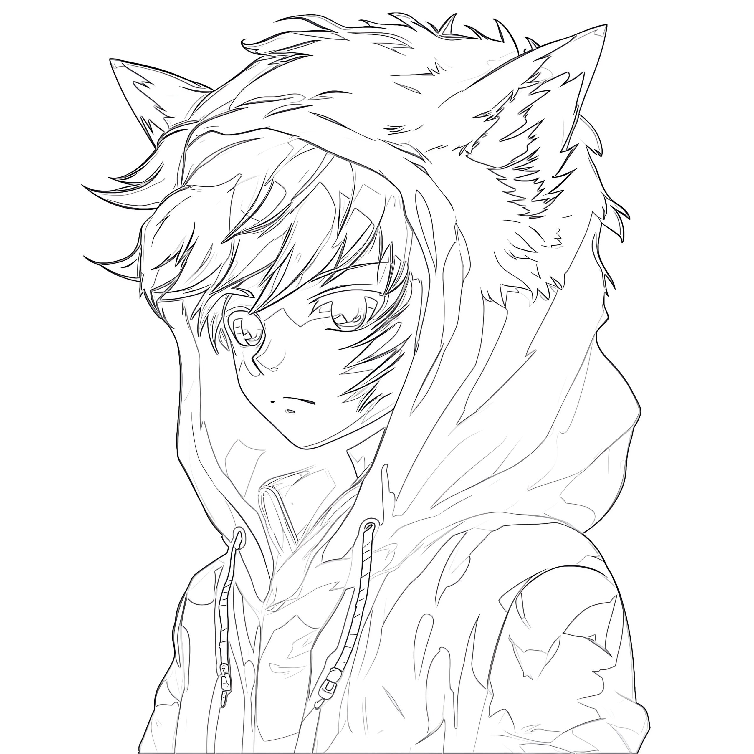 anime coloring pages online for printable