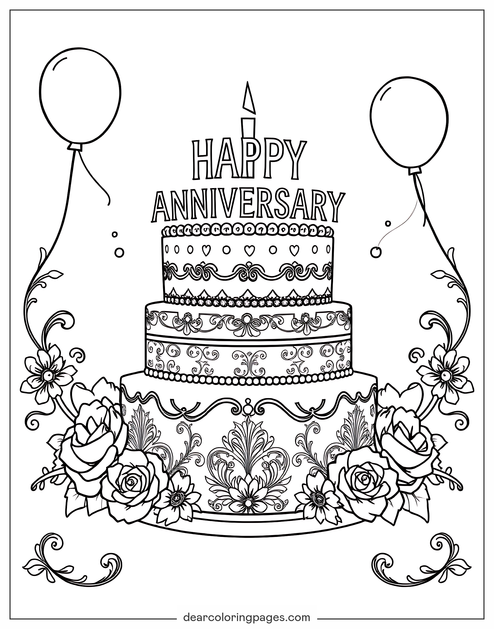 Anniversary Coloring Pages 15 Free Printable Coloring Pages