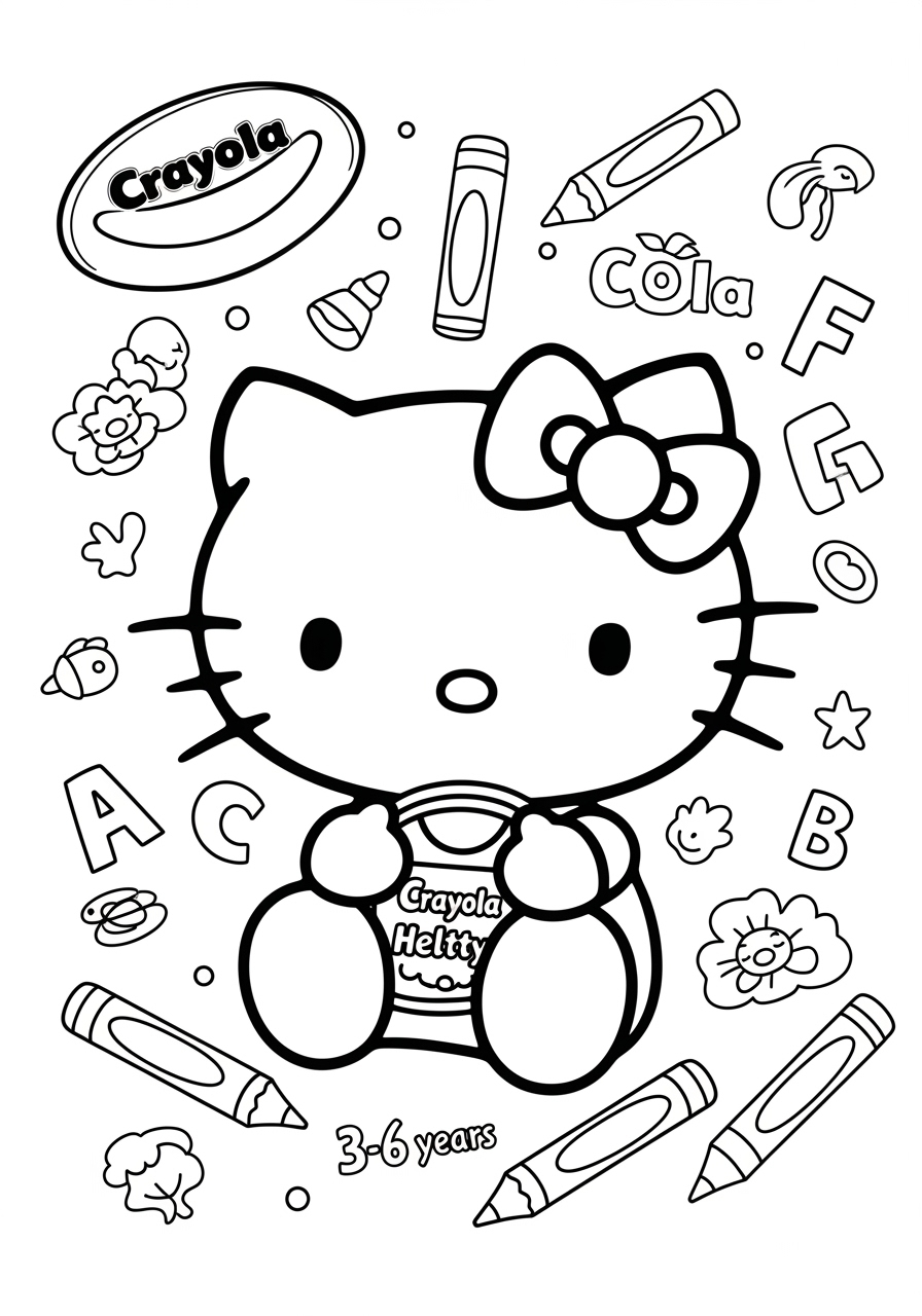 Crayola Hello Kitty Coloring Pages Free Printables