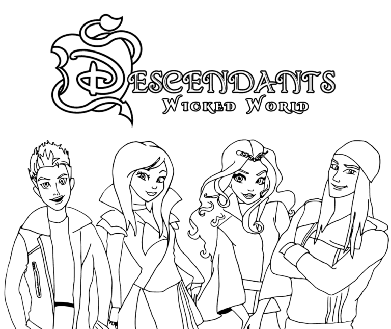 Descendants Coloring Pages Best Coloring Pages For Kids