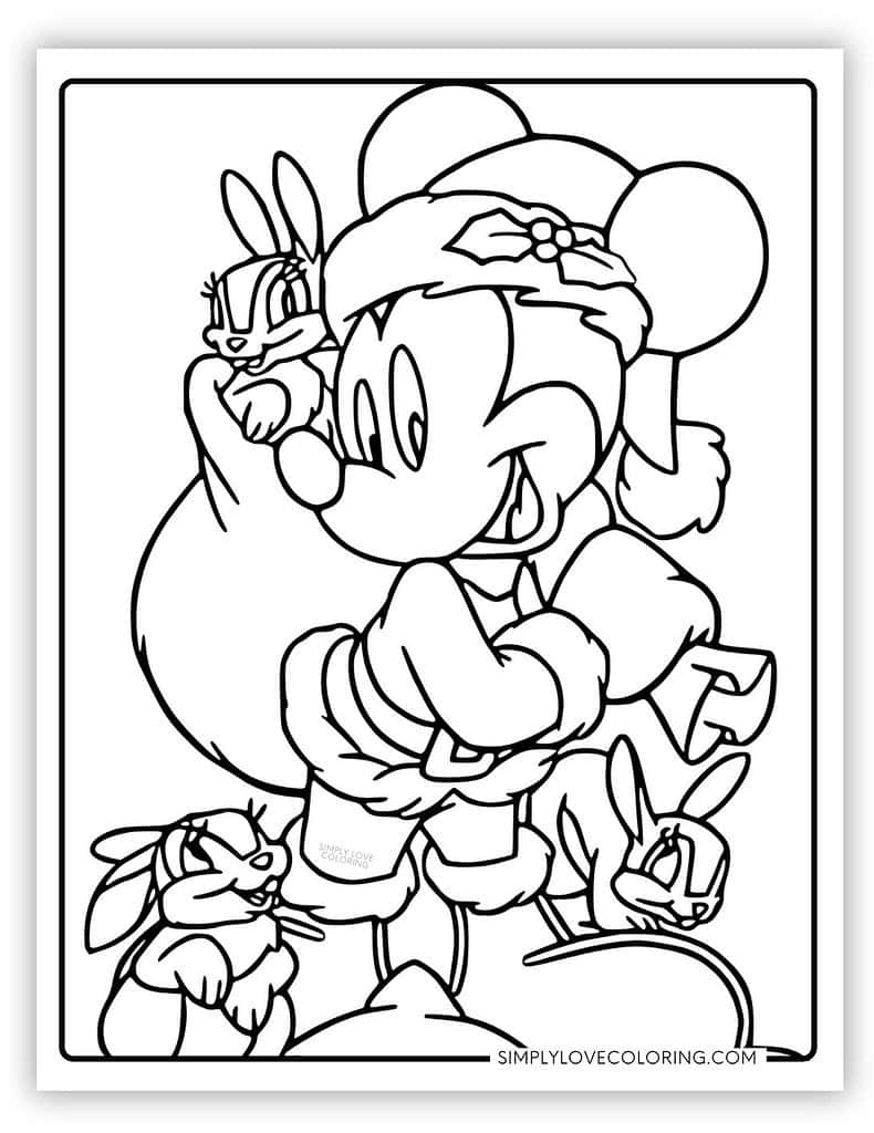Disney Christmas Coloring Pages Free PDF Printable Simply Love Coloring Disney Christmas Coloring Pages Free PDF Printable Simply Love Coloring