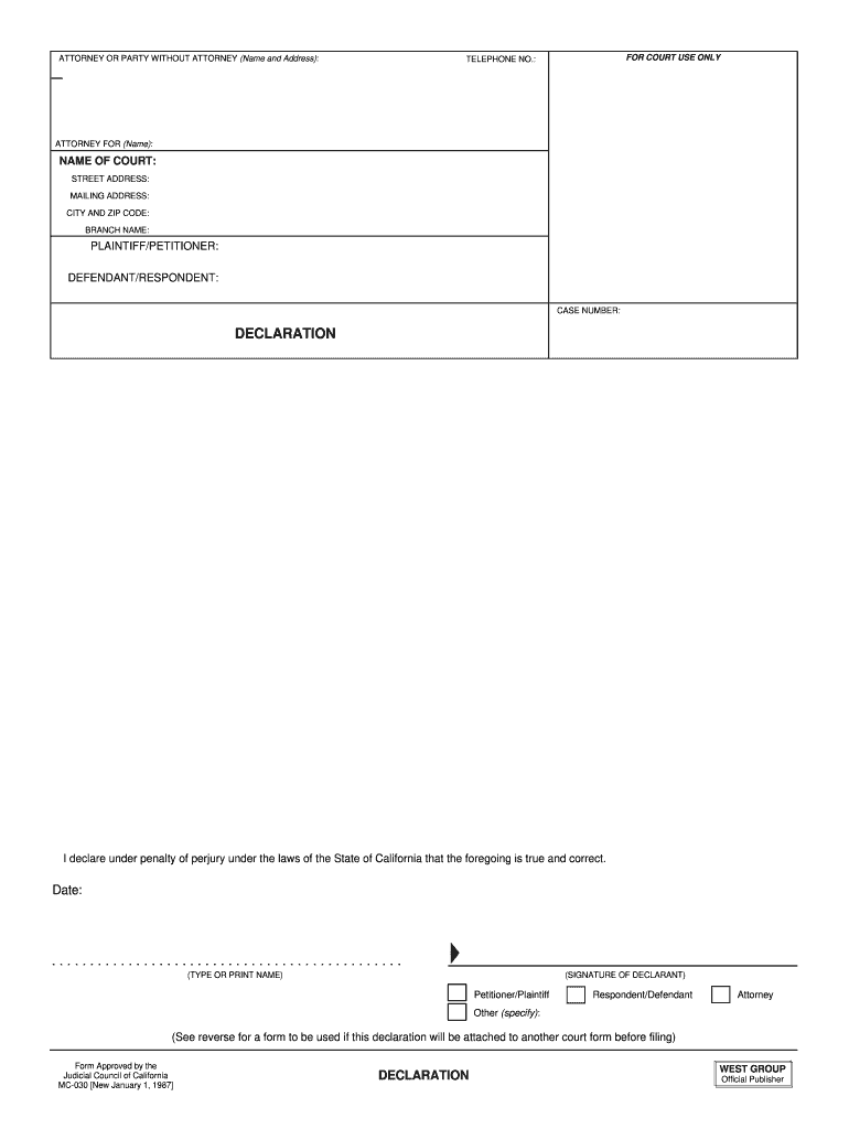 1987 Form CA MC 030 Fill Out Sign Share Online PdfFiller 1987 Form CA MC 030 Fill Out Sign Share Online PdfFiller