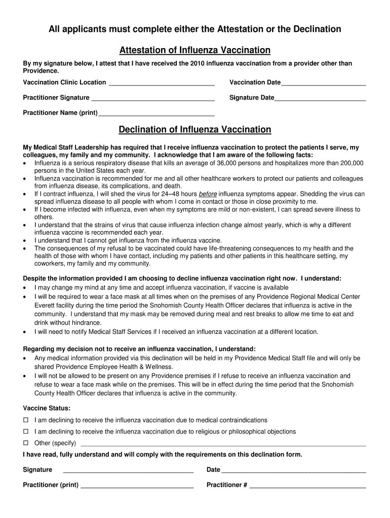 2010 2026 Form Providence Attestation Of Influenza Vaccination Fill Out Sign Share Online PdfFiller 2010 2026 Form Providence Attestation Of Influenza Vaccination Fill Out Sign Share Online PdfFiller