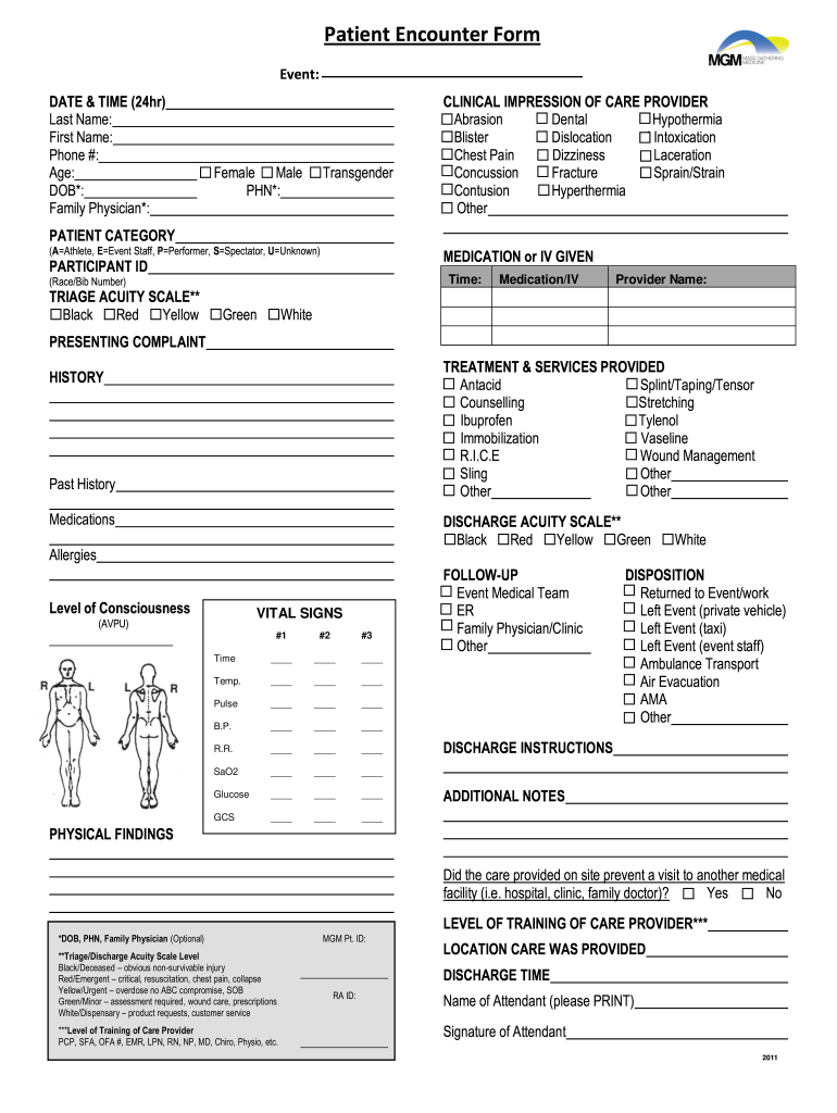 2011 2026 MGM Patient Encounter Form Fill Out Sign Share Online PdfFiller 2011 2026 MGM Patient Encounter Form Fill Out Sign Share Online PdfFiller