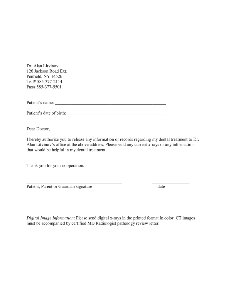 2011 2026 NY Alan Litvinov Dental Records Release Form Fill Out Sign Share Online PdfFiller 2011 2026 NY Alan Litvinov Dental Records Release Form Fill Out Sign Share Online PdfFiller