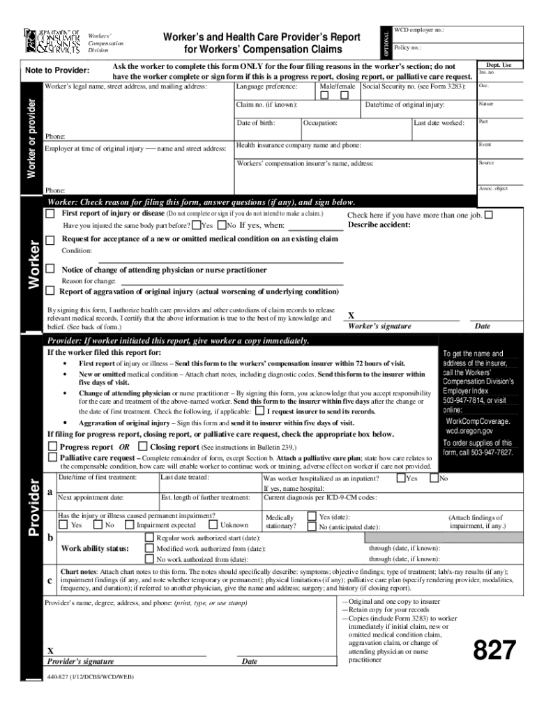 2015 2026 OR Form 827 Fill Out Sign Share Online PdfFiller 2015 2026 OR Form 827 Fill Out Sign Share Online PdfFiller