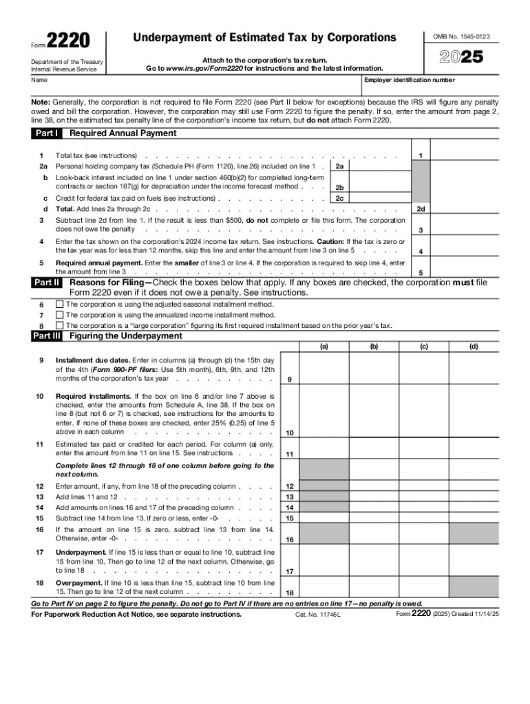2025 Form IRS 2220 Fill Out Sign Share Online PdfFiller