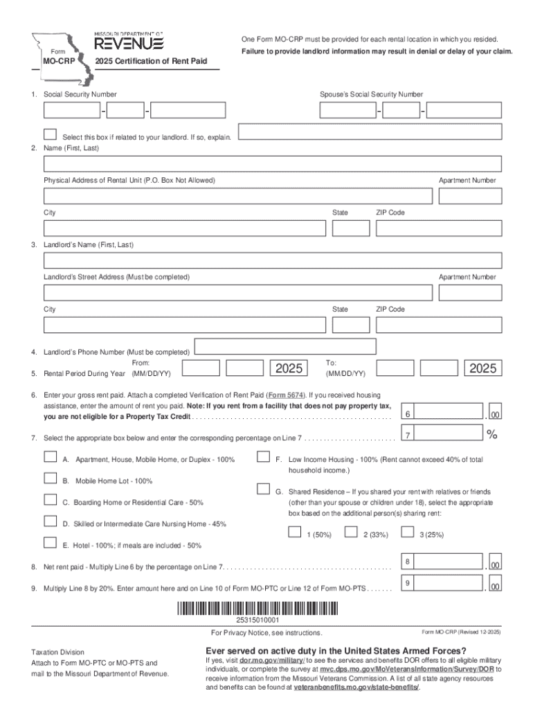 2025 Form MO MO CRP Fill Out Sign Share Online PdfFiller 2025 Form MO MO CRP Fill Out Sign Share Online PdfFiller