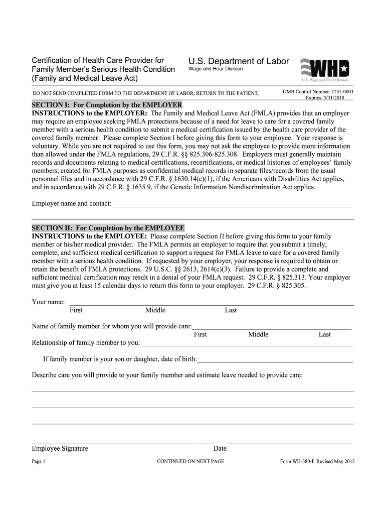 printable fmla forms for family member printable fmla forms for family member