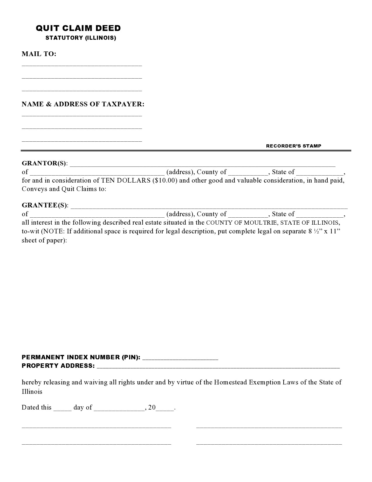 quick deed form free printable quick deed form free printable