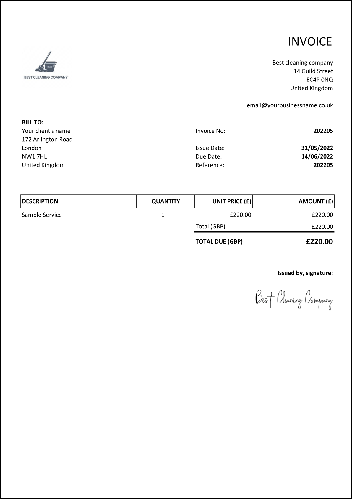 printable blank invoice form printable blank invoice form
