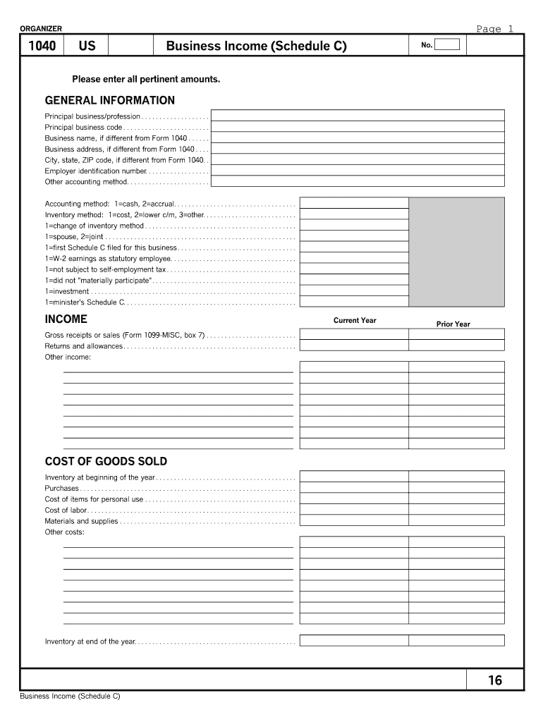 Business Income Schedule C Fill Out Sign Share Online PdfFiller Business Income Schedule C Fill Out Sign Share Online PdfFiller