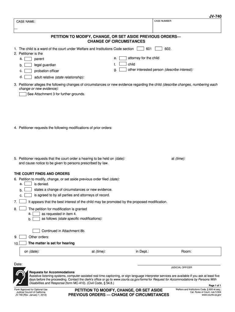 CA JV 740 Form Fill Online Printable Fillable Blank PdfFiller CA JV 740 Form Fill Online Printable Fillable Blank PdfFiller
