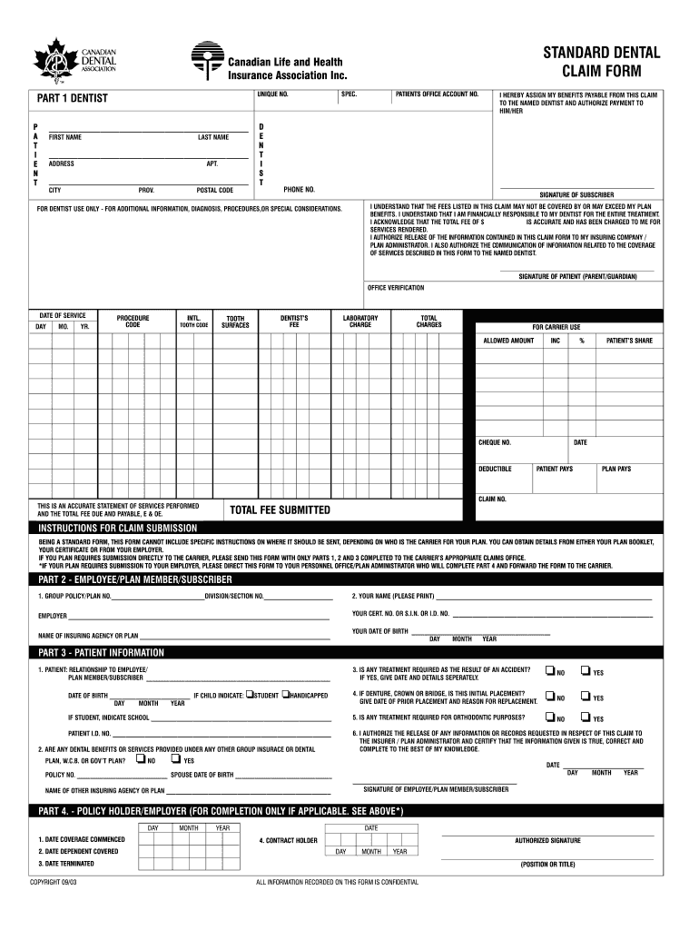 printable ada claim form