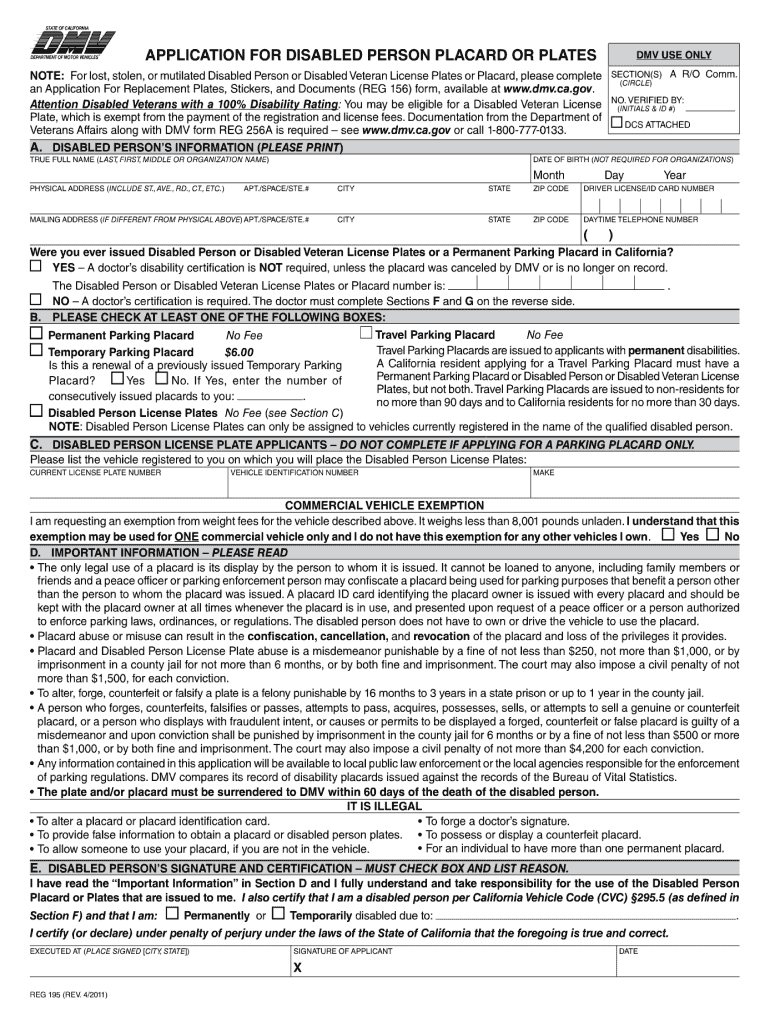 Dmv Handicap Placard Form Pdf Fill Out Sign Share Online PdfFiller Dmv Handicap Placard Form Pdf Fill Out Sign Share Online PdfFiller