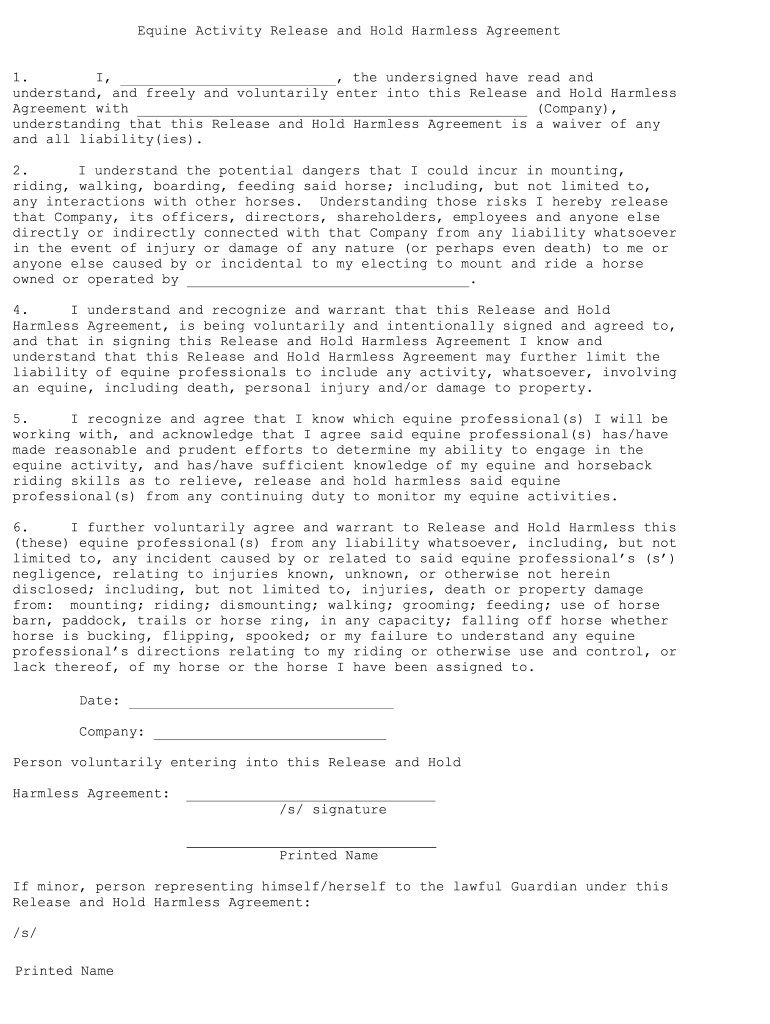 printable free horseback riding release form printable free horseback riding release form