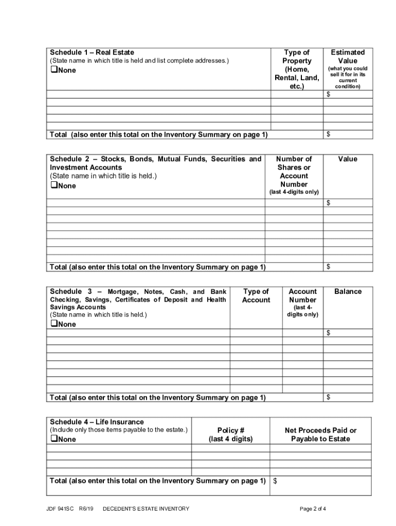 free printable estate planning forms
