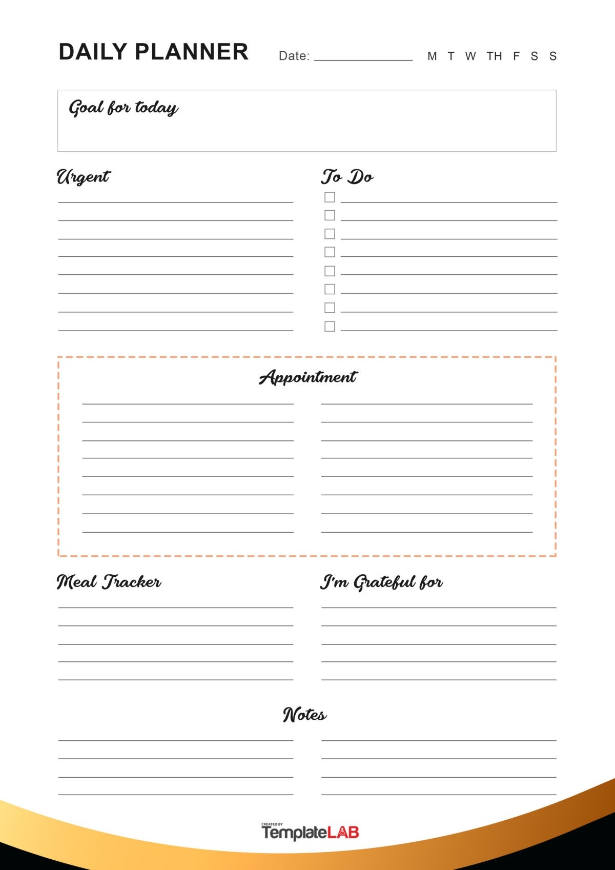 File Of Life Form Printable Study Planner