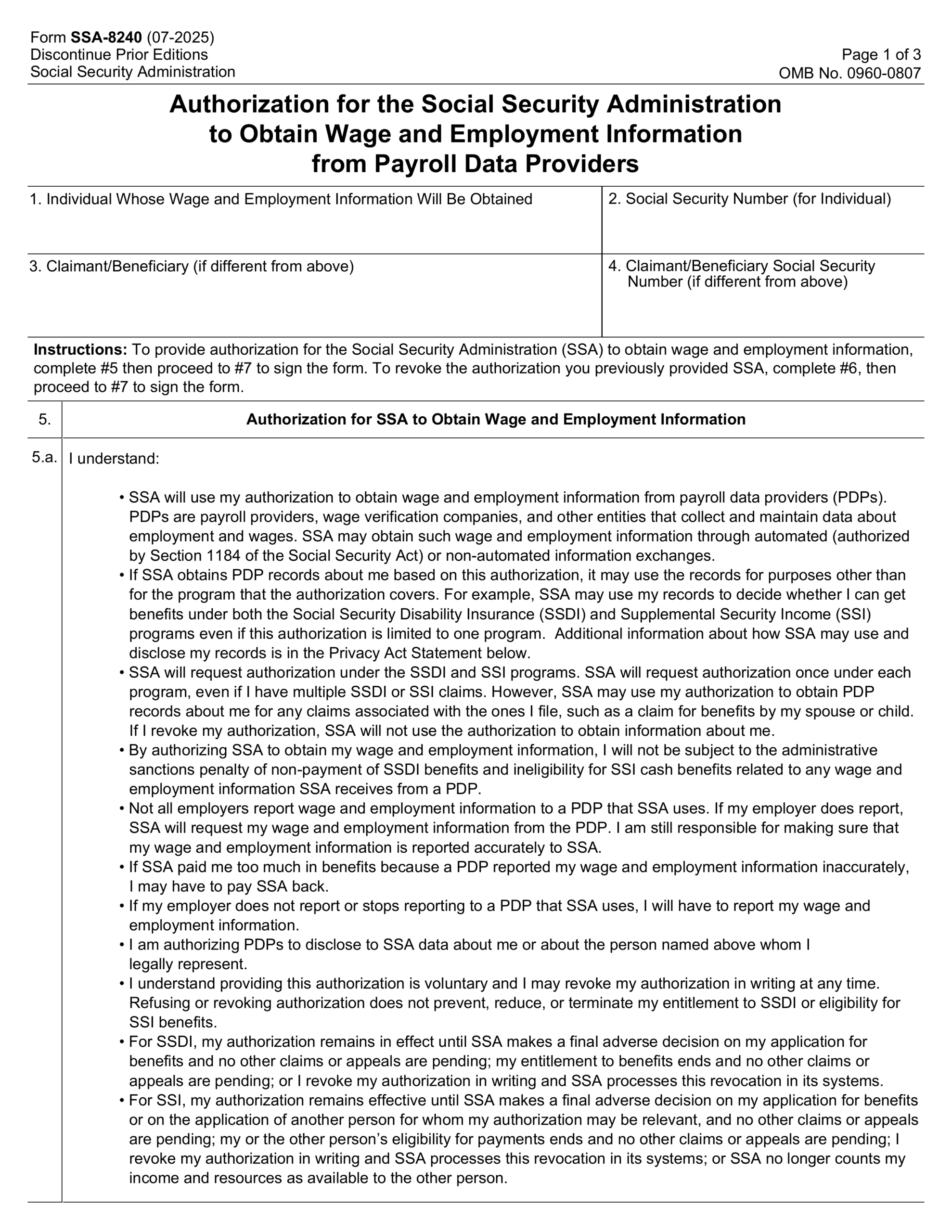Fill Form SSA 16 2025 2026 Create Edit Forms Online