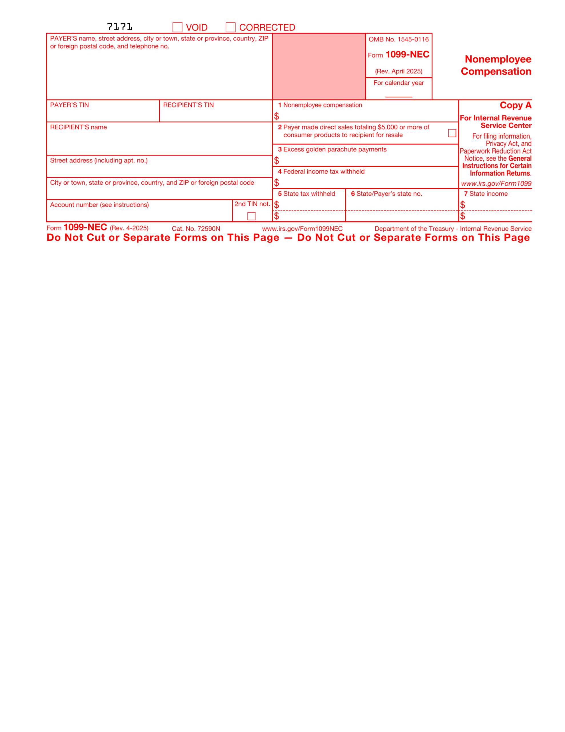 Fillable 1099 NEC Form 2025 2026 Download With Ease At PDF Guru Fillable 1099 NEC Form 2025 2026 Download With Ease At PDF Guru