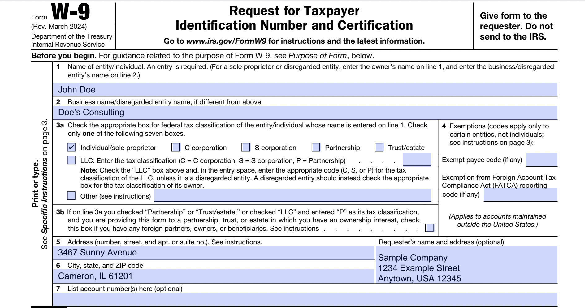 Fillable Form W 9 2025 2026 Fill Out W 9 Online Download Fillable Form W 9 2025 2026 Fill Out W 9 Online Download
