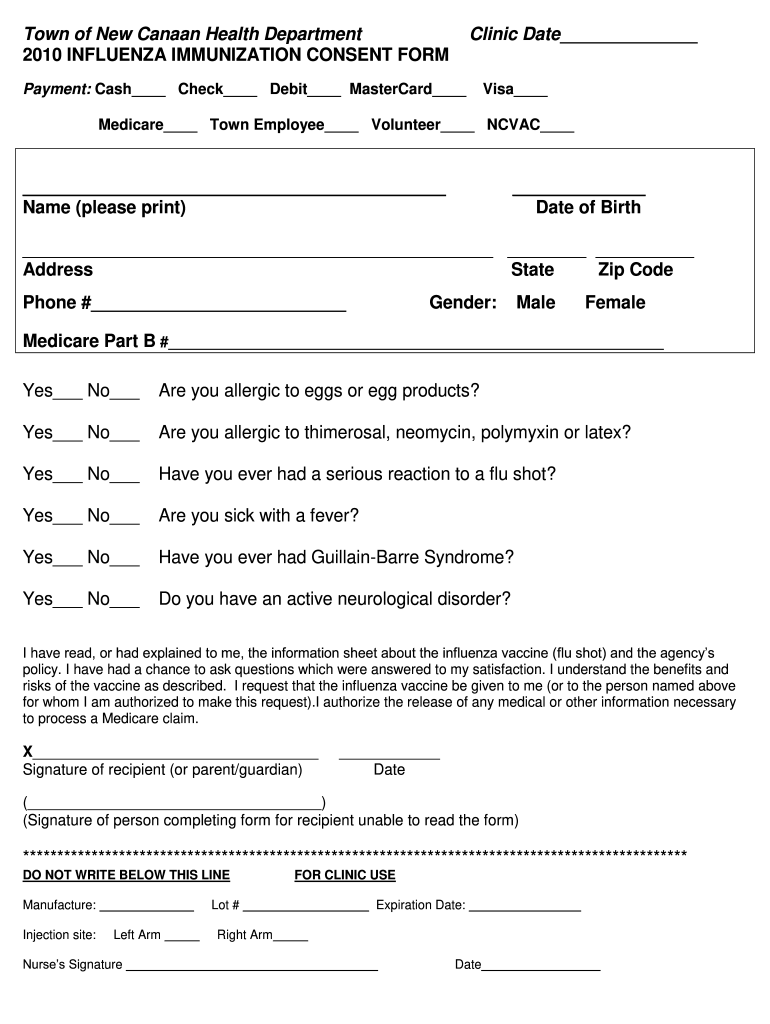 free printable flu vaccine consent form free printable flu vaccine consent form