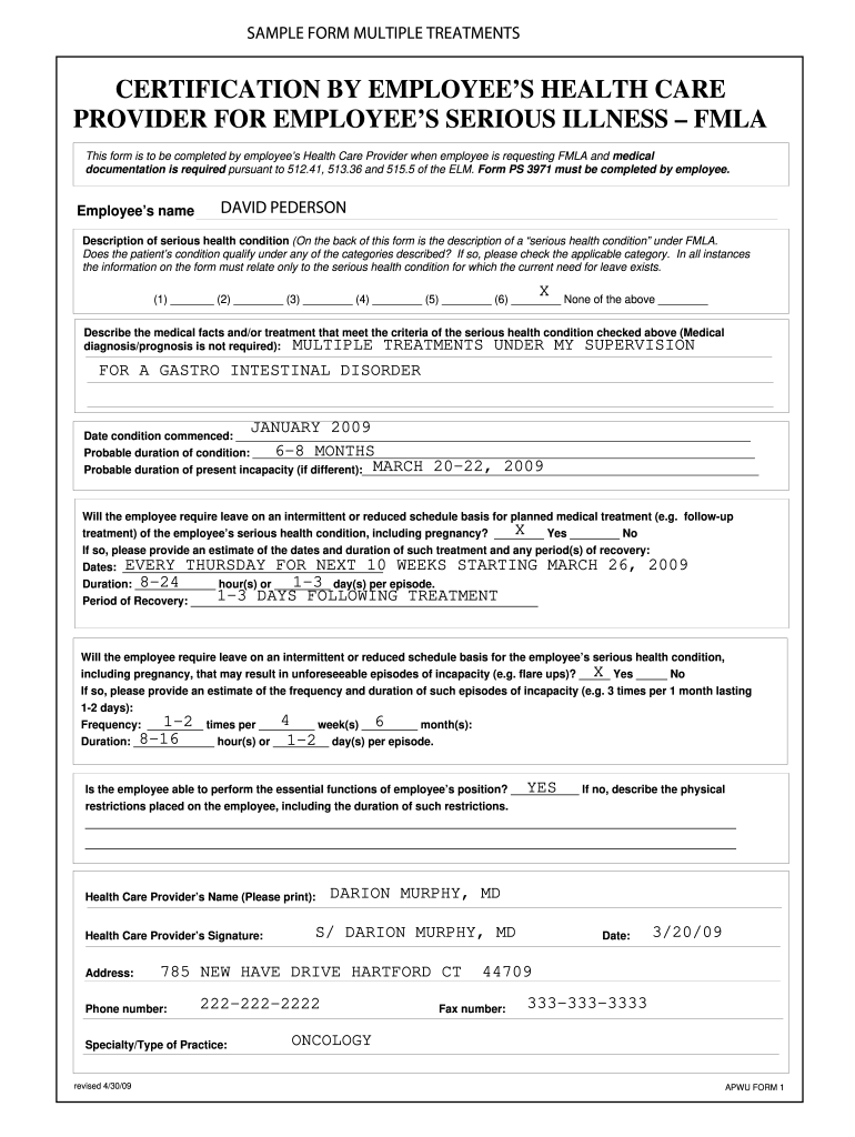 Fmla Forms Fill Out Sign Online DocHub