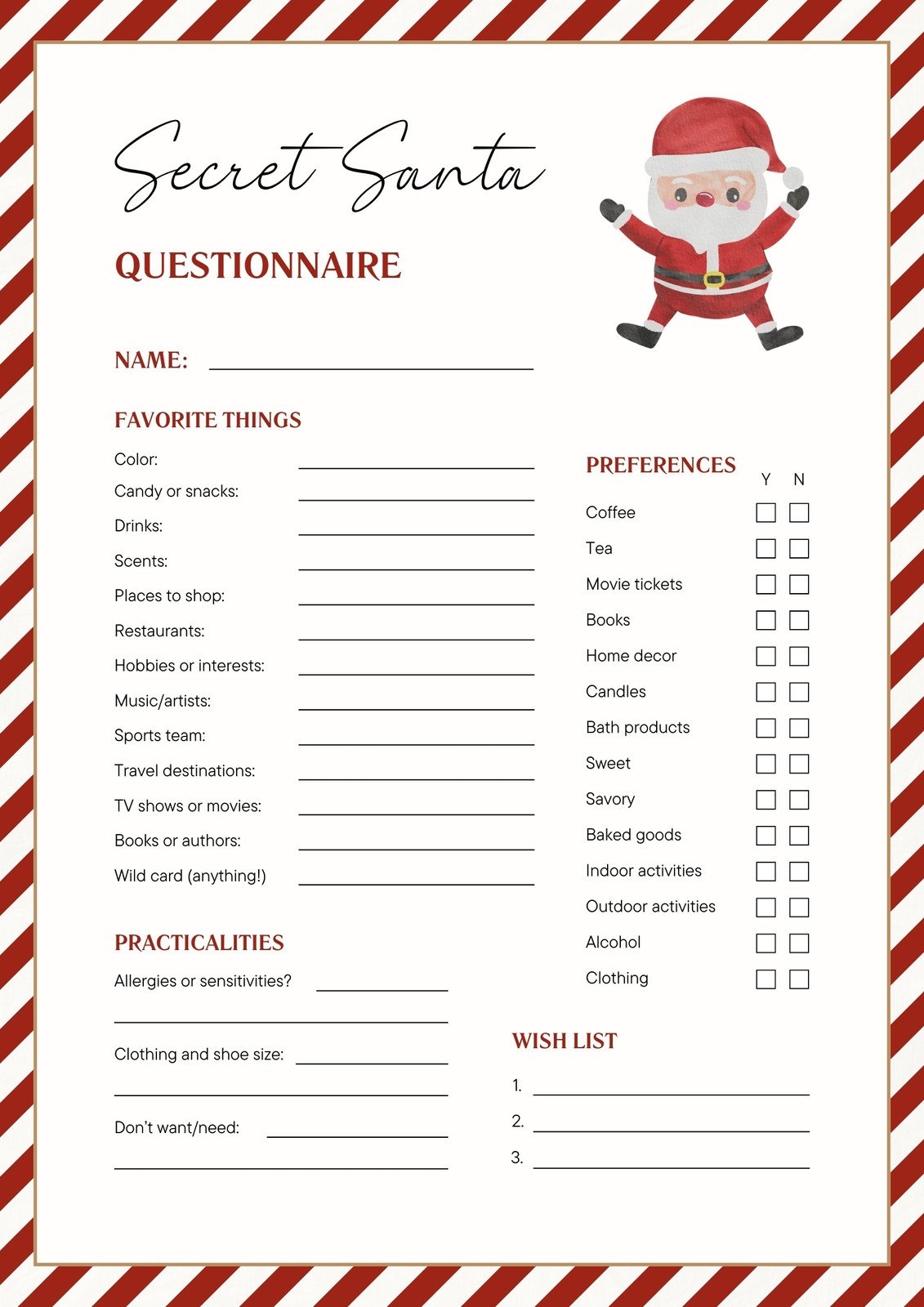 Free And Customizable Secret Santa Templates Free And Customizable Secret Santa Templates