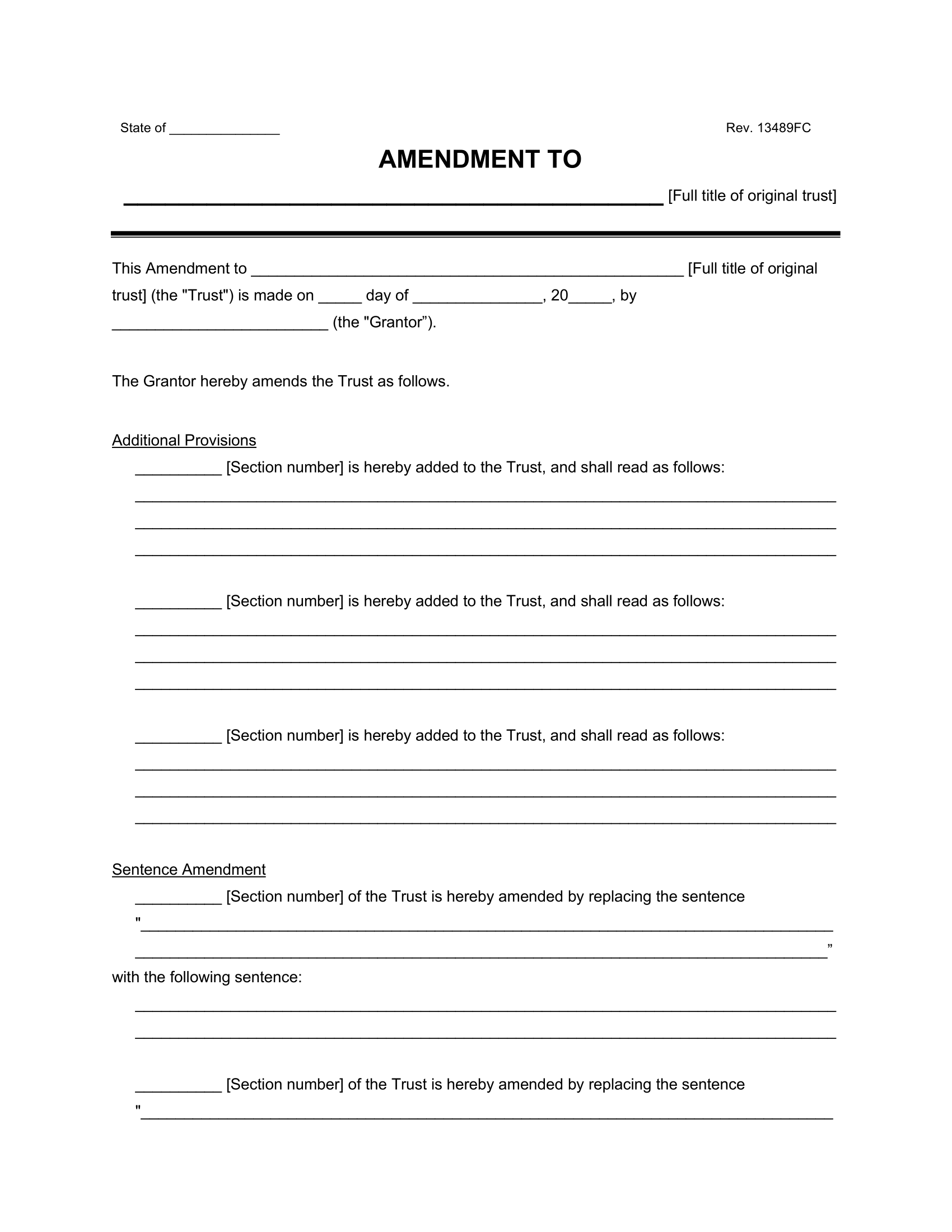 printable living trust forms