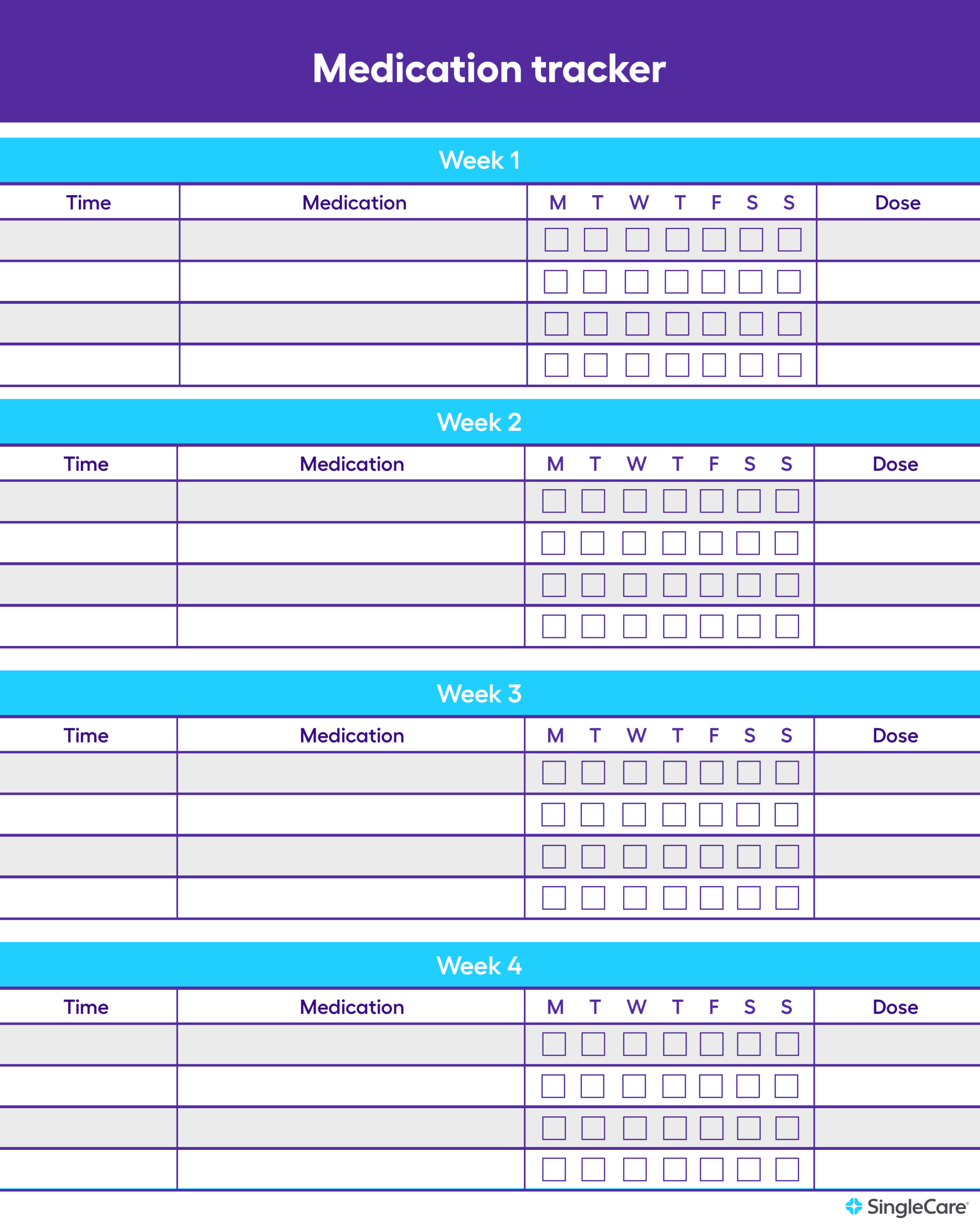 Free Medication List Templates For Patients And Caregivers Free Medication List Templates For Patients And Caregivers
