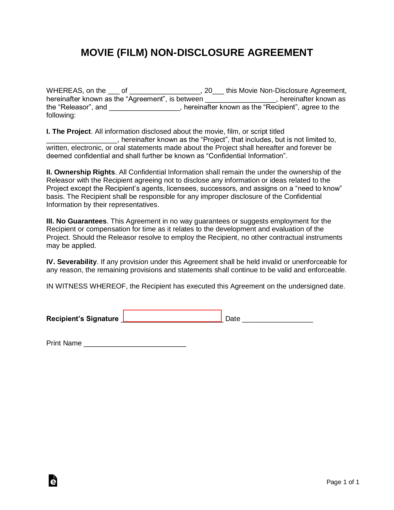 Free Non Disclosure Agreement NDA Templates 21 PDF Word EForms Free Non Disclosure Agreement NDA Templates 21 PDF Word EForms