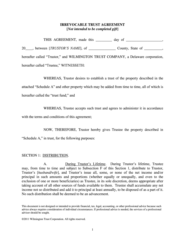Free Printable Irrevocable Trust Form Fill Out Sign Online DocHub Free Printable Irrevocable Trust Form Fill Out Sign Online DocHub