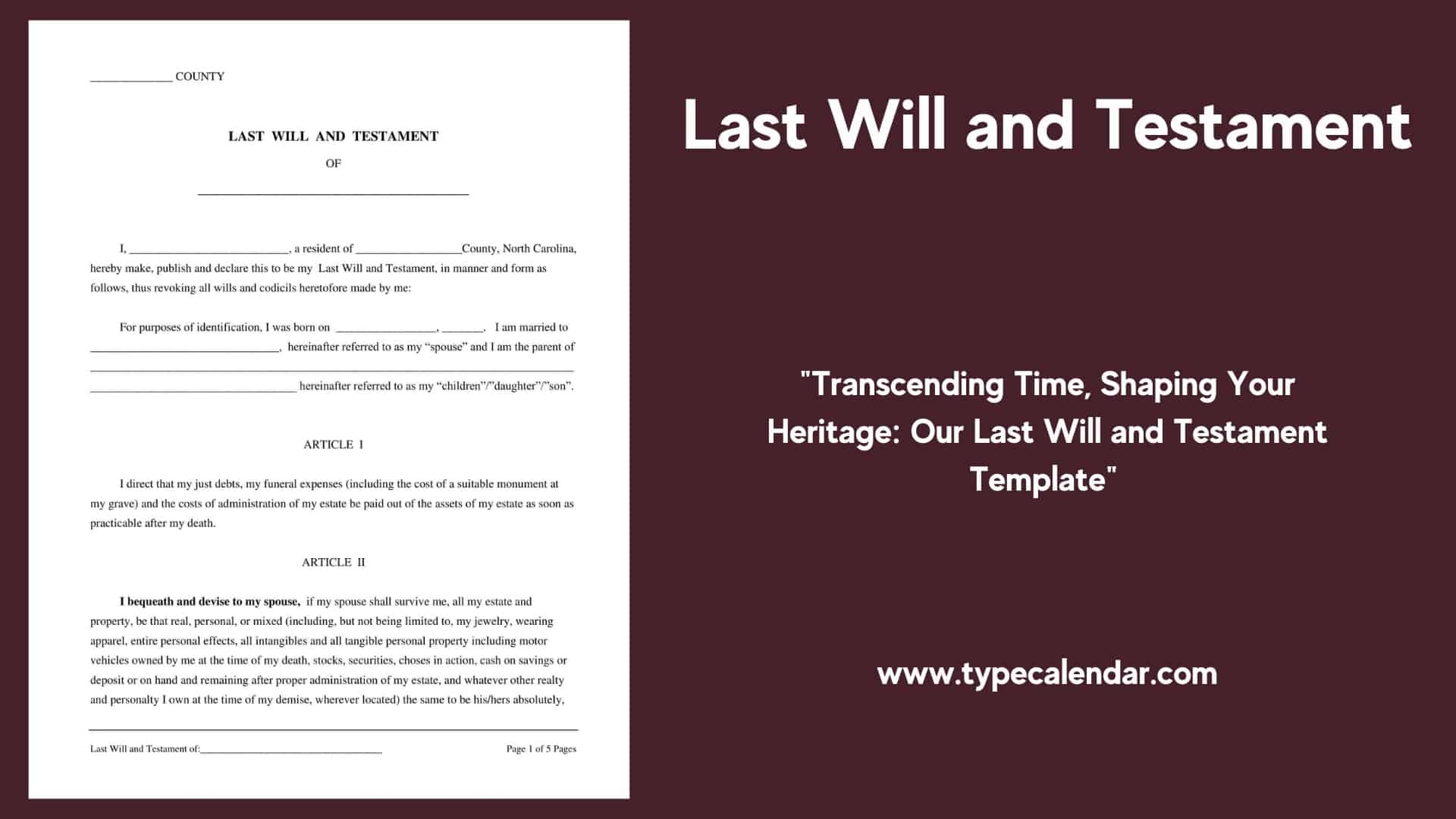 free printable will forms pdf