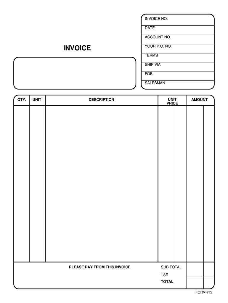 Generic Invoice Fill Out Sign Share Online PdfFiller Generic Invoice Fill Out Sign Share Online PdfFiller