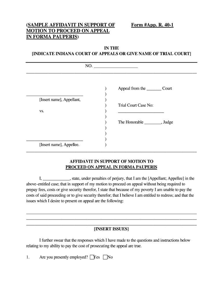 printable court forms indiana