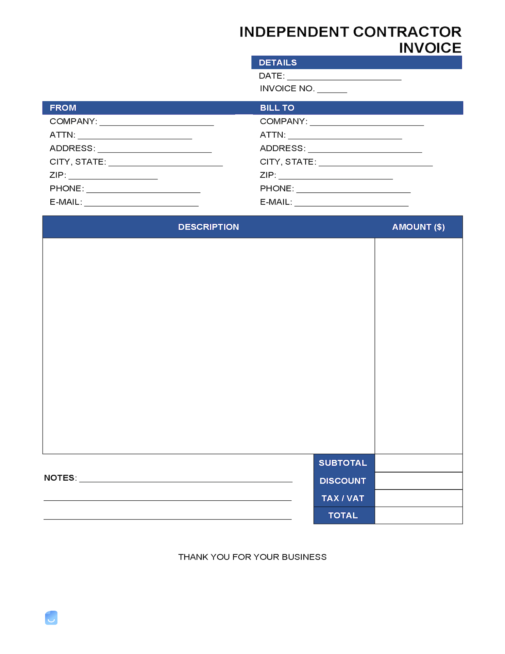 printable 1099 form independent contractor
