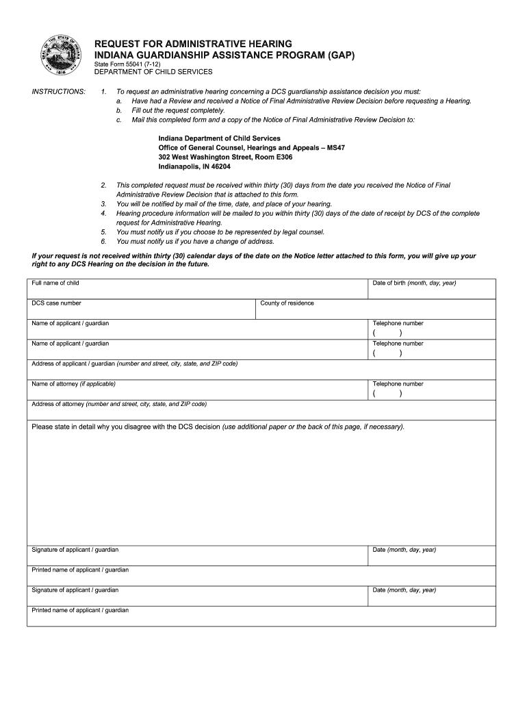 Indiana Motion Forms Fill Out Sign Online DocHub