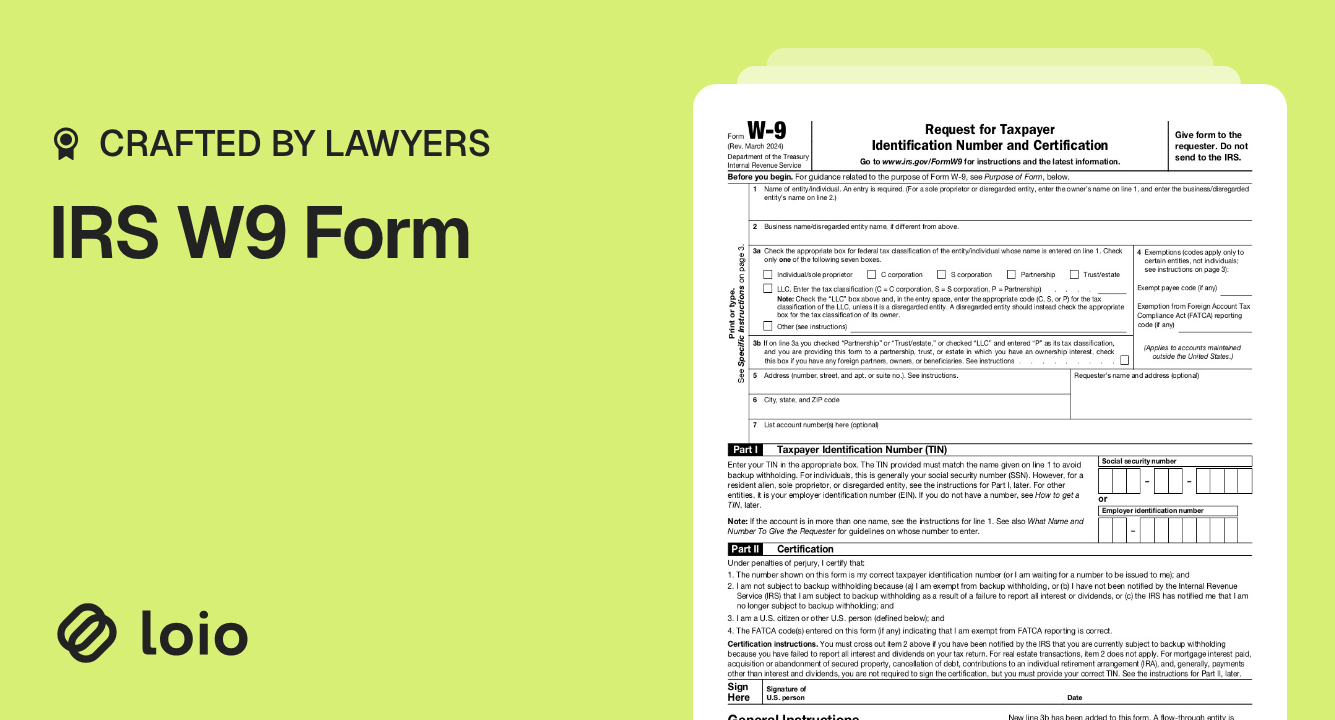 IRS W9 Form Download Fill Your Taxpayer ID Certification