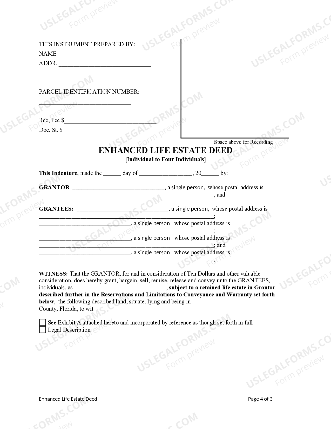 printable lady bird deed form