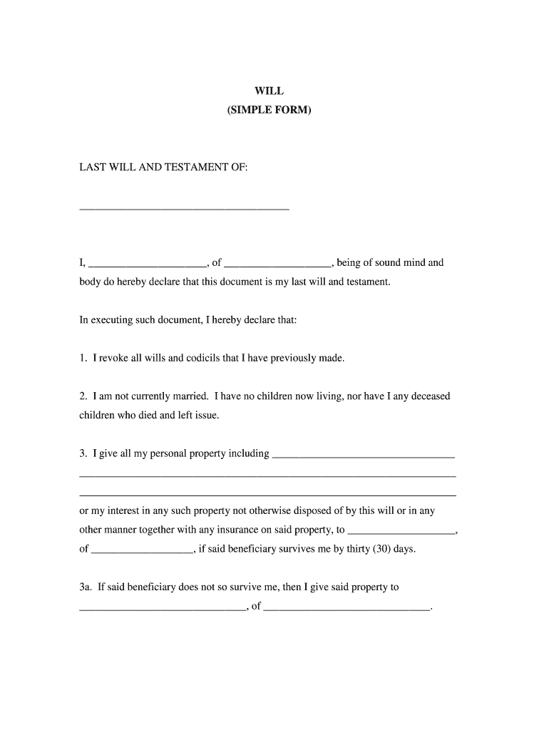 Last Will And Testament Fill Out Sign Share Online PdfFiller Last Will And Testament Fill Out Sign Share Online PdfFiller