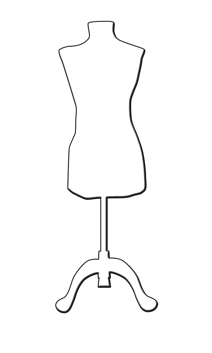Mannequin dressform outline gif 790 1314 