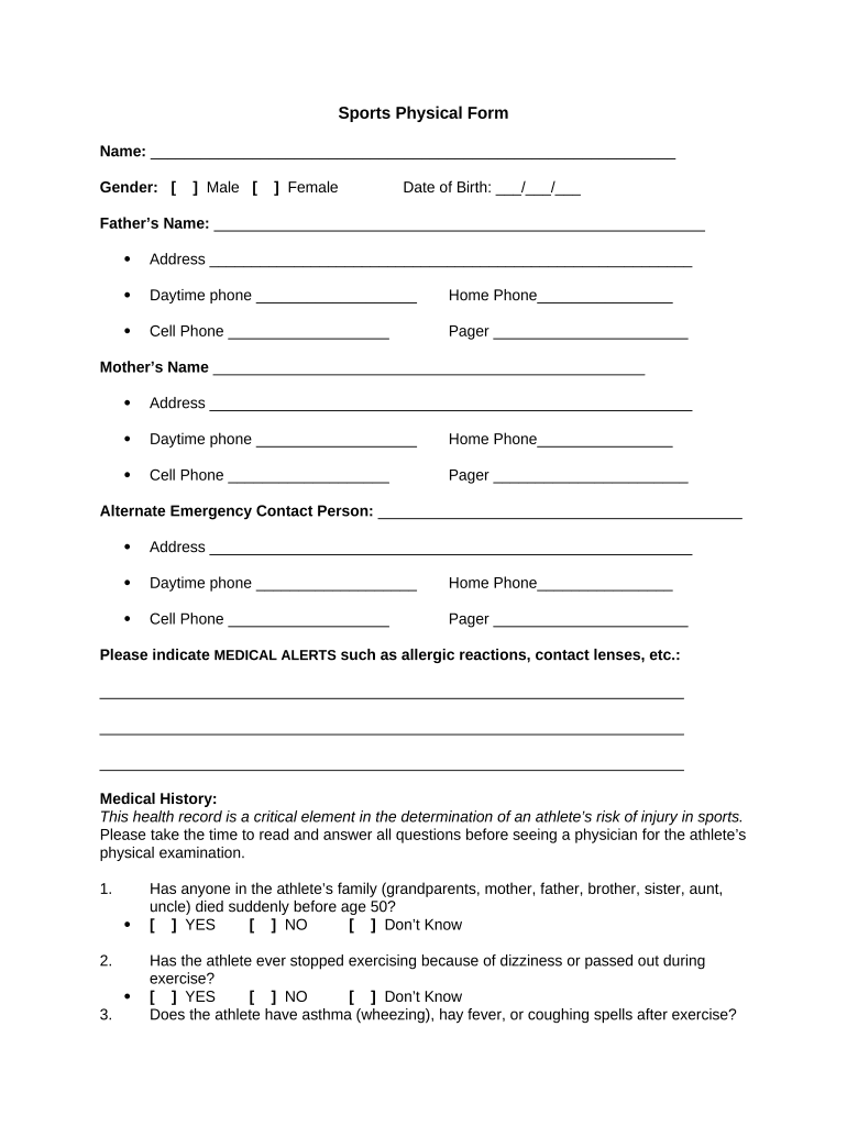 Physical Form Fill Out Sign Online DocHub