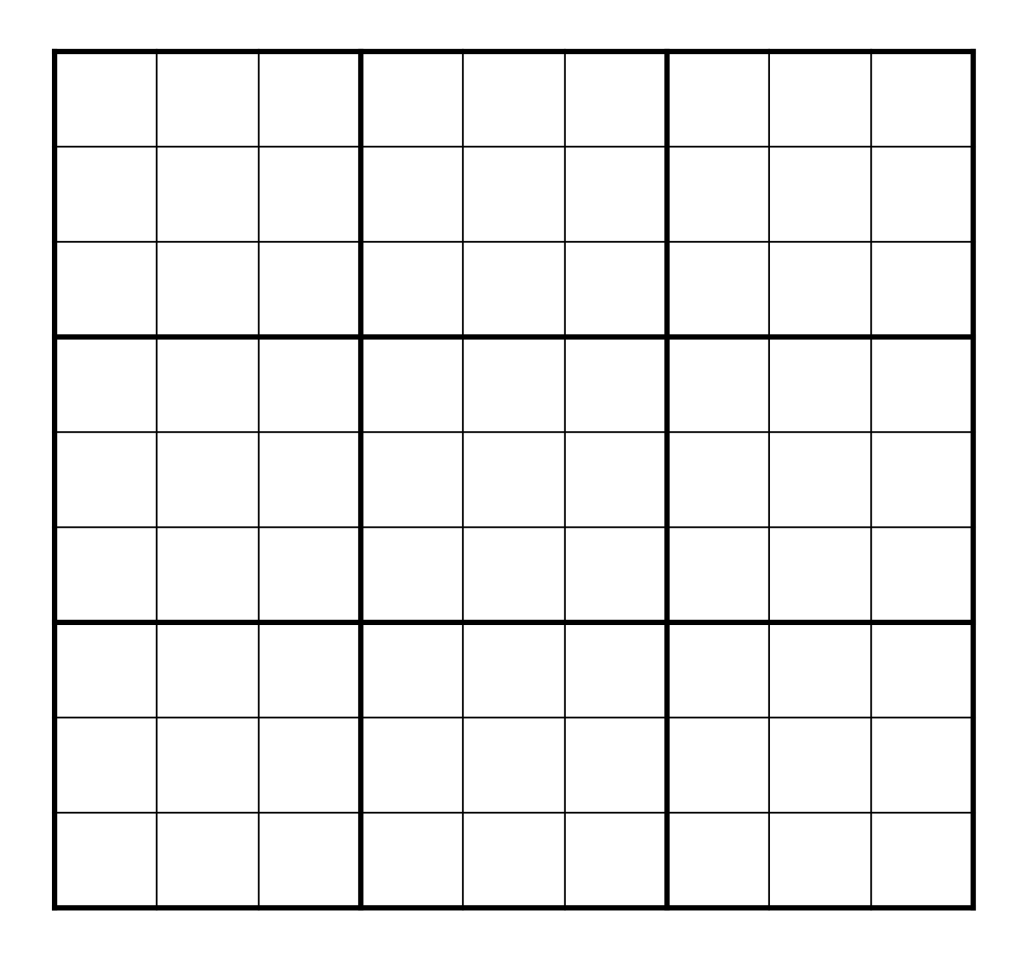 Printable Blank Sudoku Grids free To Download Math Kids And Chaos