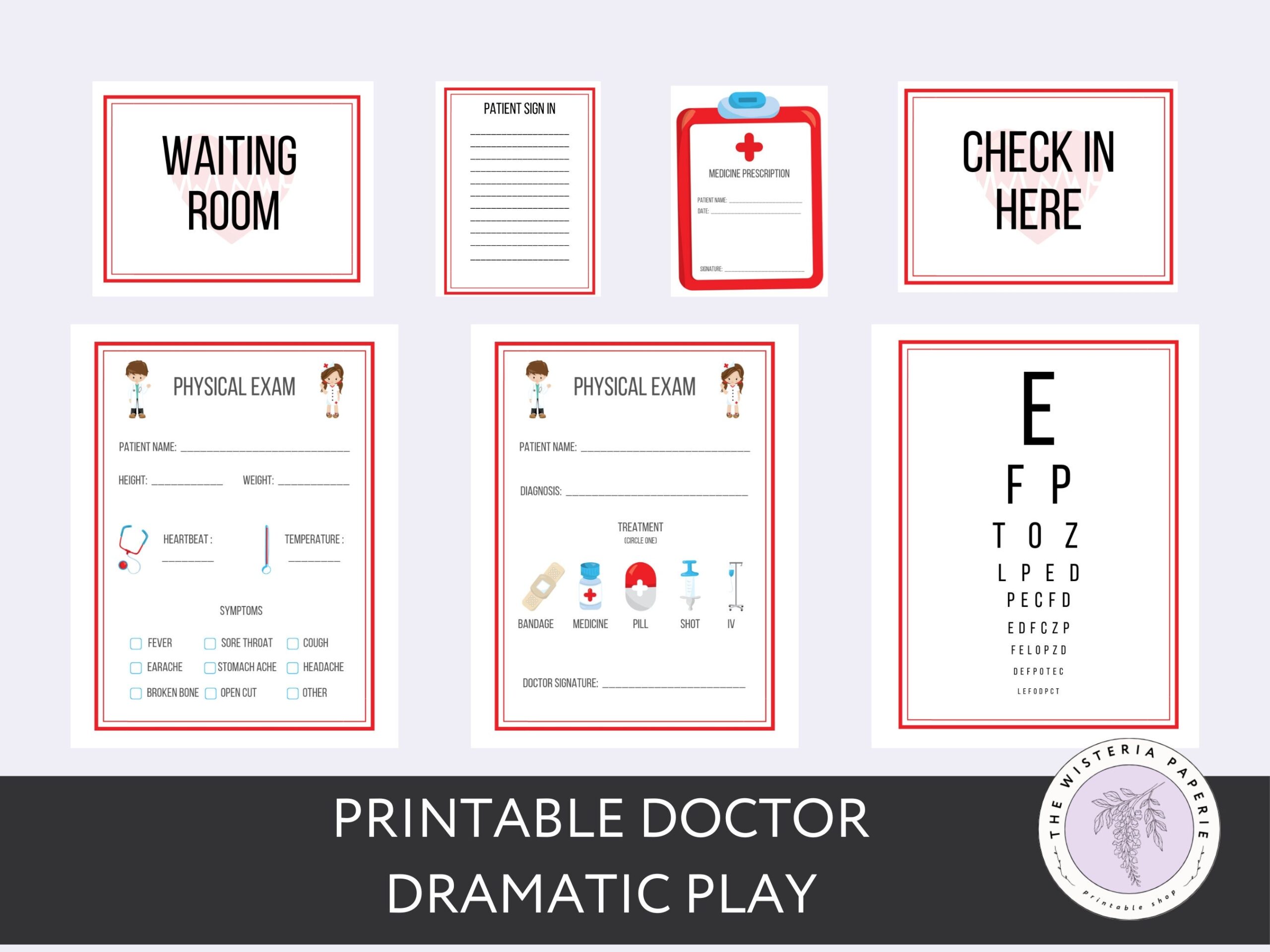 Printable Doctor Dramatic Play For Kids Preschool Digital Download Pretend Play Instant Download Hospital Printable School Nurse Etsy Printable Doctor Dramatic Play For Kids Preschool Digital Download Pretend Play Instant Download Hospital Printable School Nurse Etsy