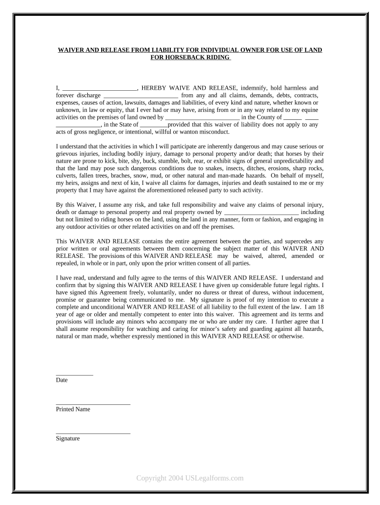 Printable Free Horseback Riding Release Form Fill Out Sign Online DocHub Printable Free Horseback Riding Release Form Fill Out Sign Online DocHub