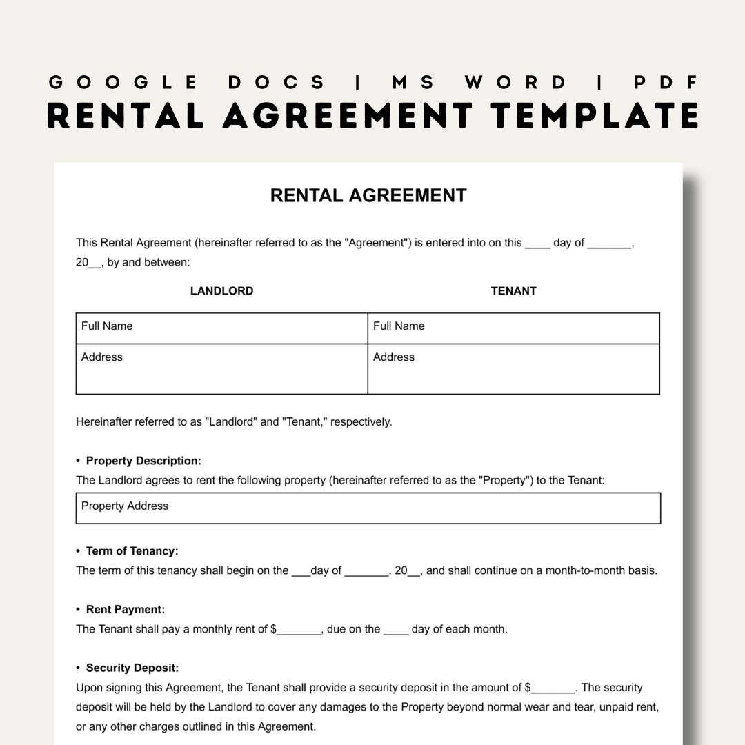 printable rental lease form printable rental lease form