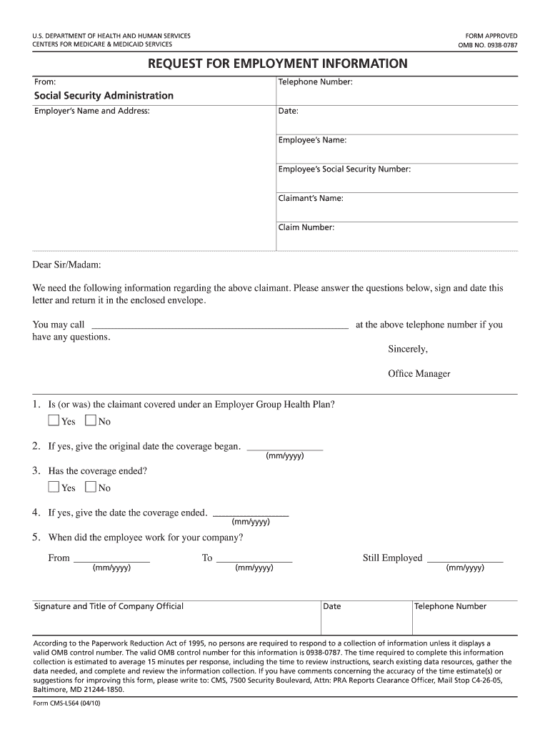 Request For Employment Information Form Fill Out Sign Online DocHub